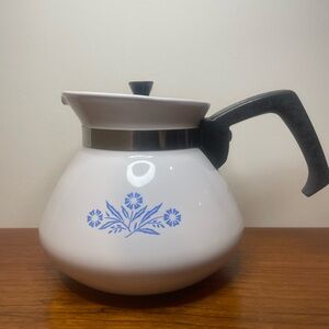 SOLD - Vintage Corning Ware "Blue Cornflower" Teapot - 1950s-1970s